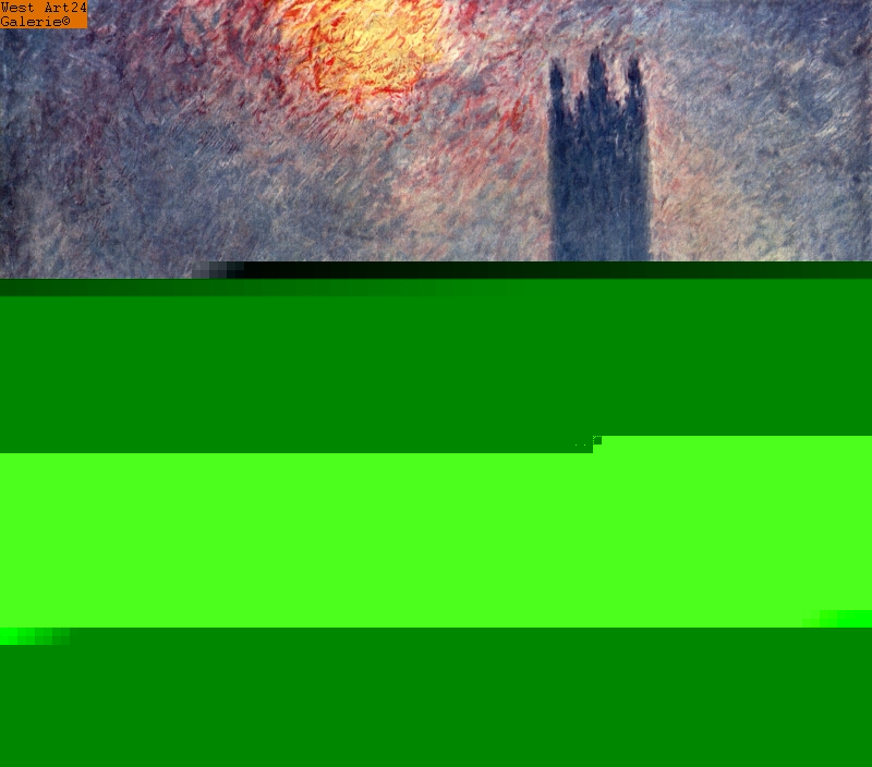 Das Parlament in London nach Monet Gemäldeimitation